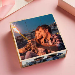 Personalized Photo Wooden Rubic's Cube Home Decoration Gift for Lover
