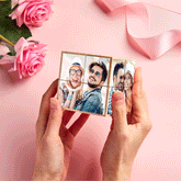 Personalised Wooden Magic Photo Cube | Unique Valentine's Gift