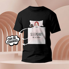 Personalised Dog Engraved T-Shirt - Custom Pet Photo Sleepshirt Gift