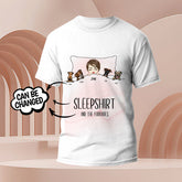 Personalised Dog Engraved T-Shirt - Custom Pet Photo Sleepshirt Gift