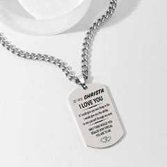 Personalised Engraving Photo Necklace | Unique Anniversary Gift for Her