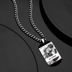 Personalized Engraved Photo Necklace With Personalized Calendar Perfect Anniversary Gifts For Lover