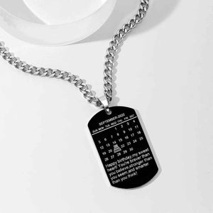 Custom Photo Necklace With Words Photo And Date Perfect Gift For Loved Ones On Birthday