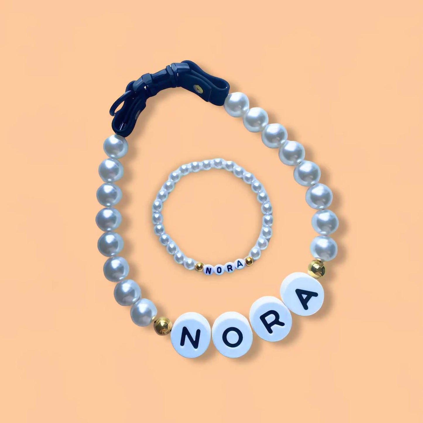 Personalised Pet Name Necklace with Free Matching Bracelet