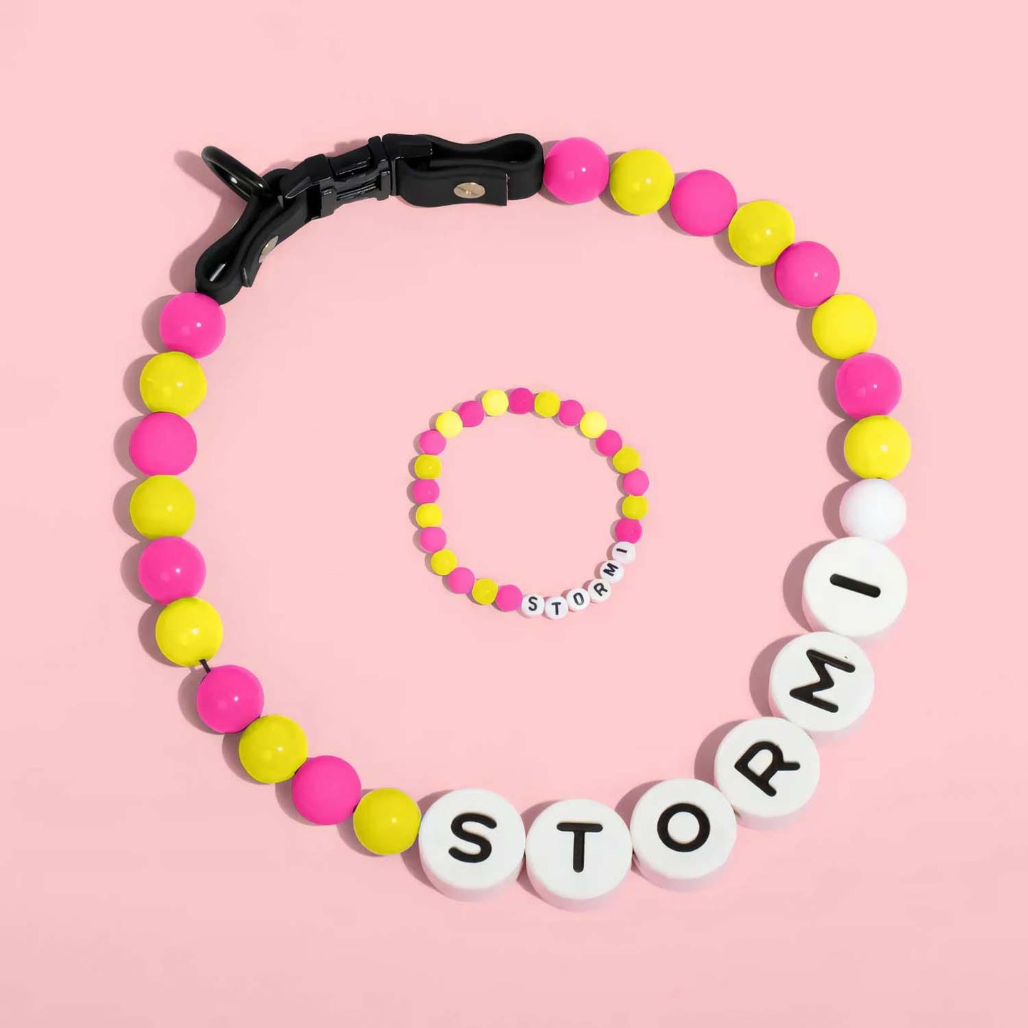 Personalised Pet Name Necklace with Free Matching Bracelet