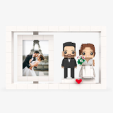 Custom 2 People LEGO Brick Figures Photo Frame | Personalised Gift