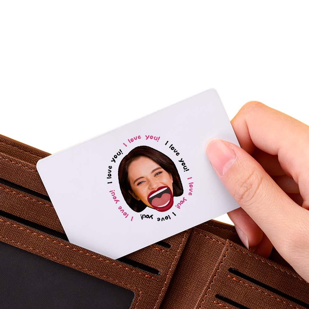 Personalised Scannable AR VR 3D Animation Card with QR code; customisable head (hairstyle and expression) and space for a high‑resolution photo, in premium plastic finish.
