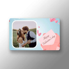 Custom Photo Wallet Insert Happy Valentine's Day Card
