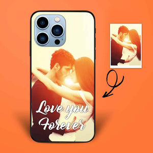 Custom Photo iPhone 13/12 Case With Name Engraved Photo And Text Phone Case With Soft Shell