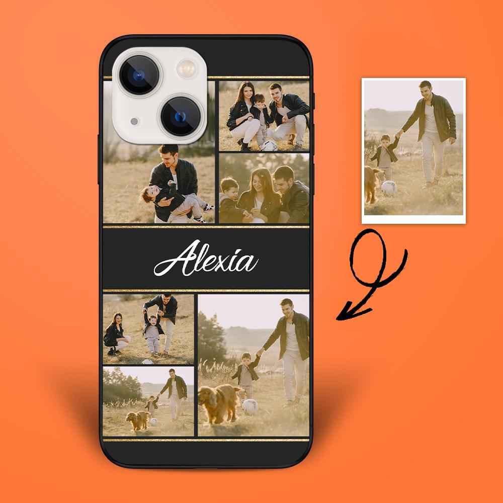Custom 6-Photo iPhone Case Personalized iPhone 12/13 Case With Text