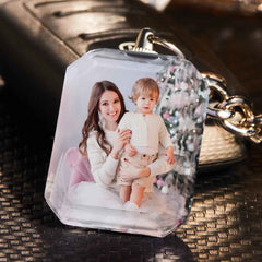 Mother's Day Keychain Photo Keychain Crystal Keychain Mother's Day Gifts