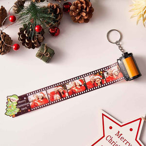 Custom Photo Film Roll Keychain with Pictures Camera Keychain Christmas Day Gift