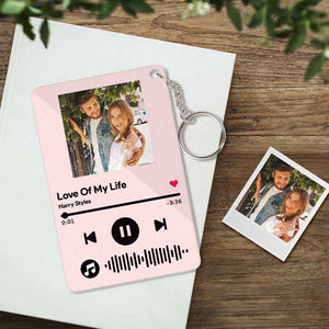 Custom Keychains Scannable Code Colorful Acrylic Music Gifts