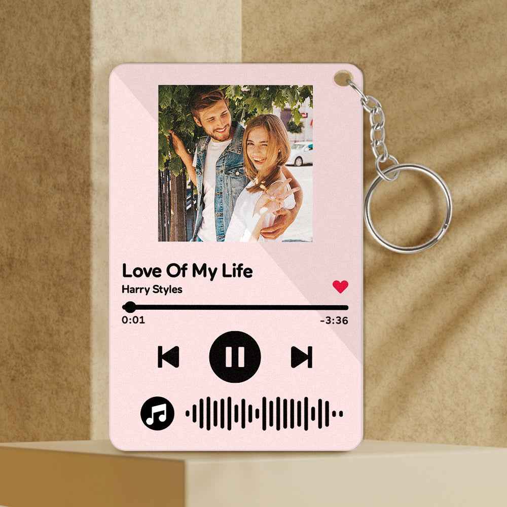Custom Keychains Scannable Code Colorful Acrylic Music Gifts