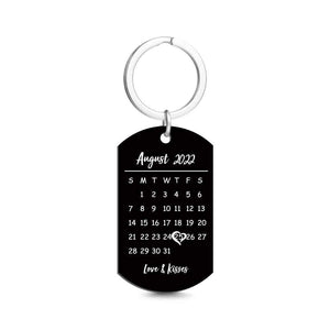 Father's Day Gifts Custom Keychain Photo Calendar Keychain Tag Keychain Personal custom gift