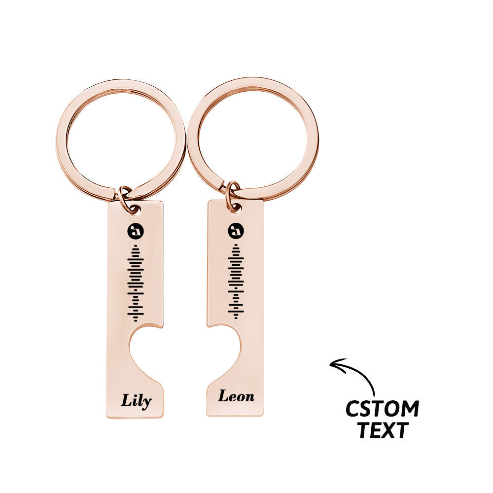 Gift-ready presentation of Custom Music Code Keychain set in premium packaging — ideal anniversary, wedding or memorial gift