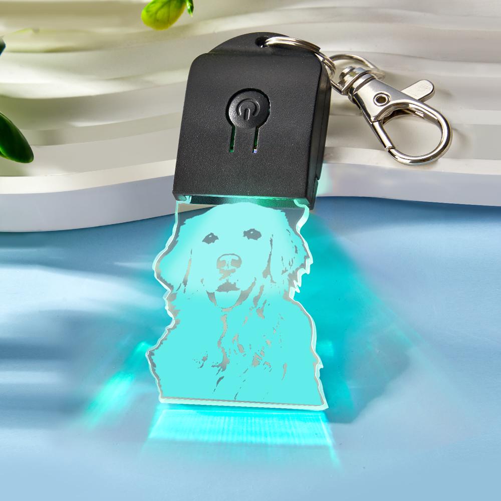 Custom Photo Keychain | Colourful LED Personalised Keyring