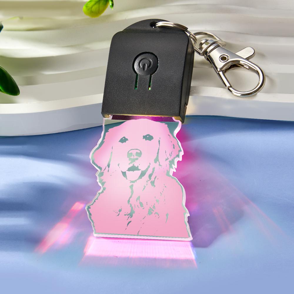 Custom Photo Keychain | Colourful LED Personalised Keyring