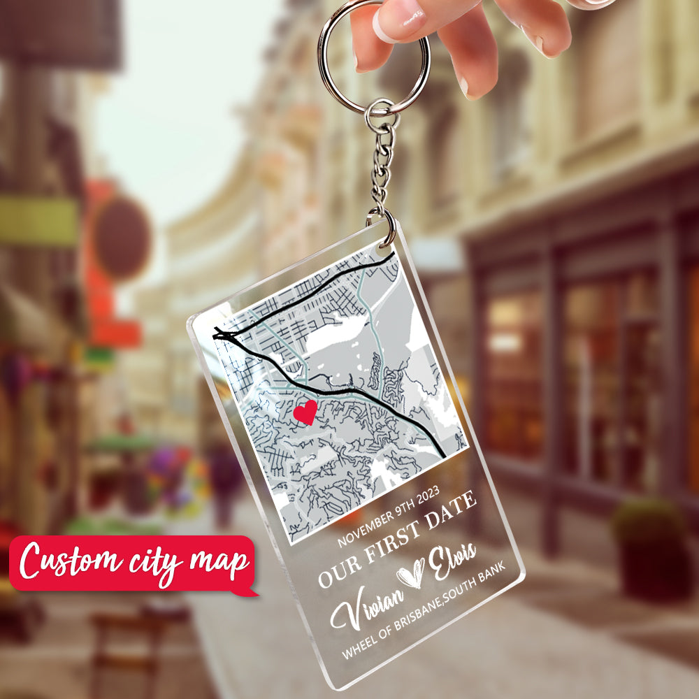 Matching personalised keychain and plaque with scannable song code and customised text – perfect Valentine’s gift