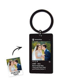 Stainless Steel Custom Photo Keychain All Are Customized Fashion Blessing Keychain