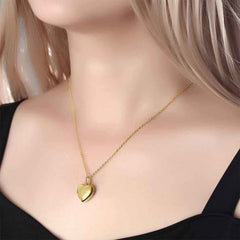 Personalized Heart Locket Photo Necklace for Women