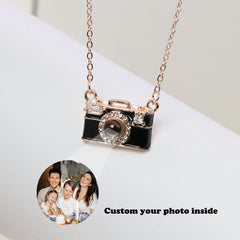 Personalised Photo Projection Necklace - Custom Camera Locket Anniversary Gift