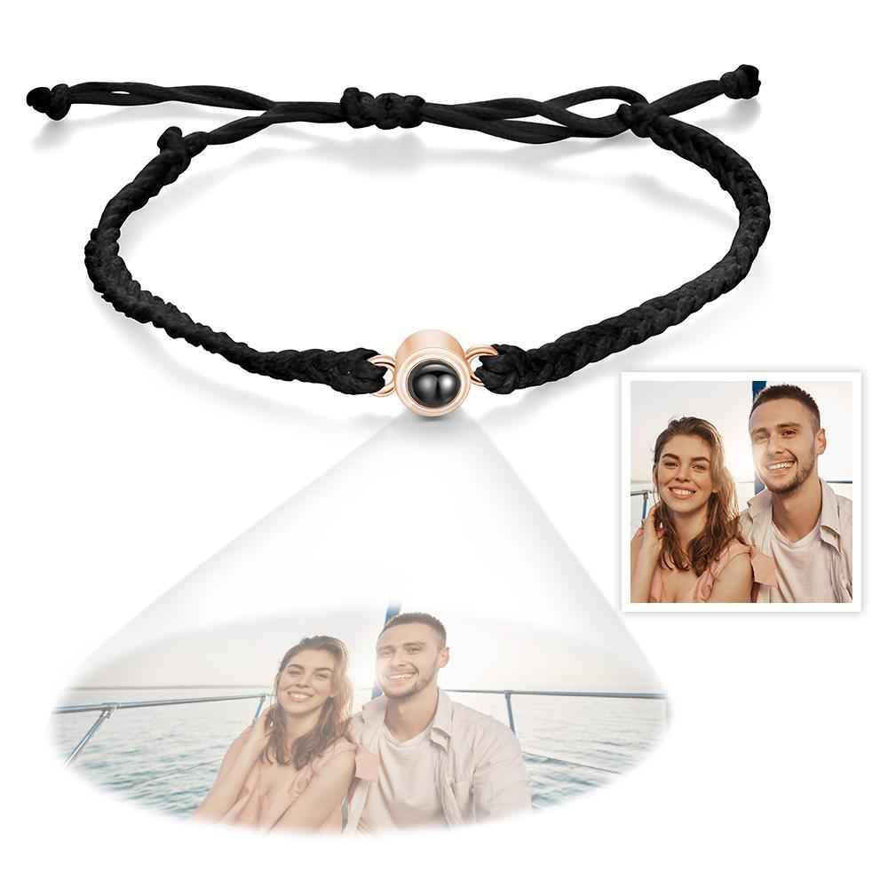 Custom Projection Bracelet Simple Woven Couple Bracelet