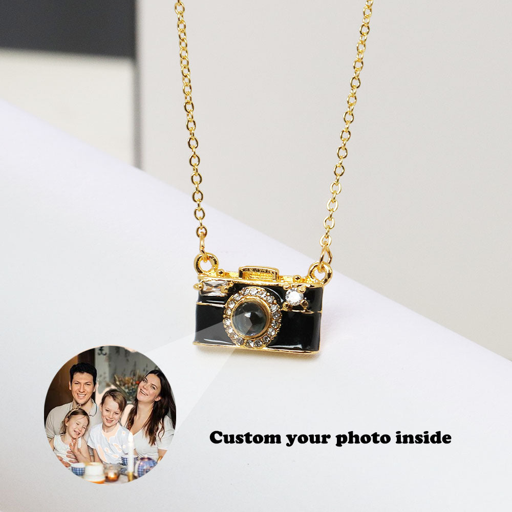 Personalised Photo Projection Necklace - Custom Camera Locket Anniversary Gift