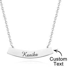 Personalized Stylish Necklace Engraved Pendant Necklace Jewelry for Her