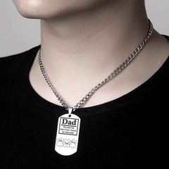 Father's Day Puzzle Gifts Men's Necklace Engraved Necklace You Are The Piece That Holds Us Together