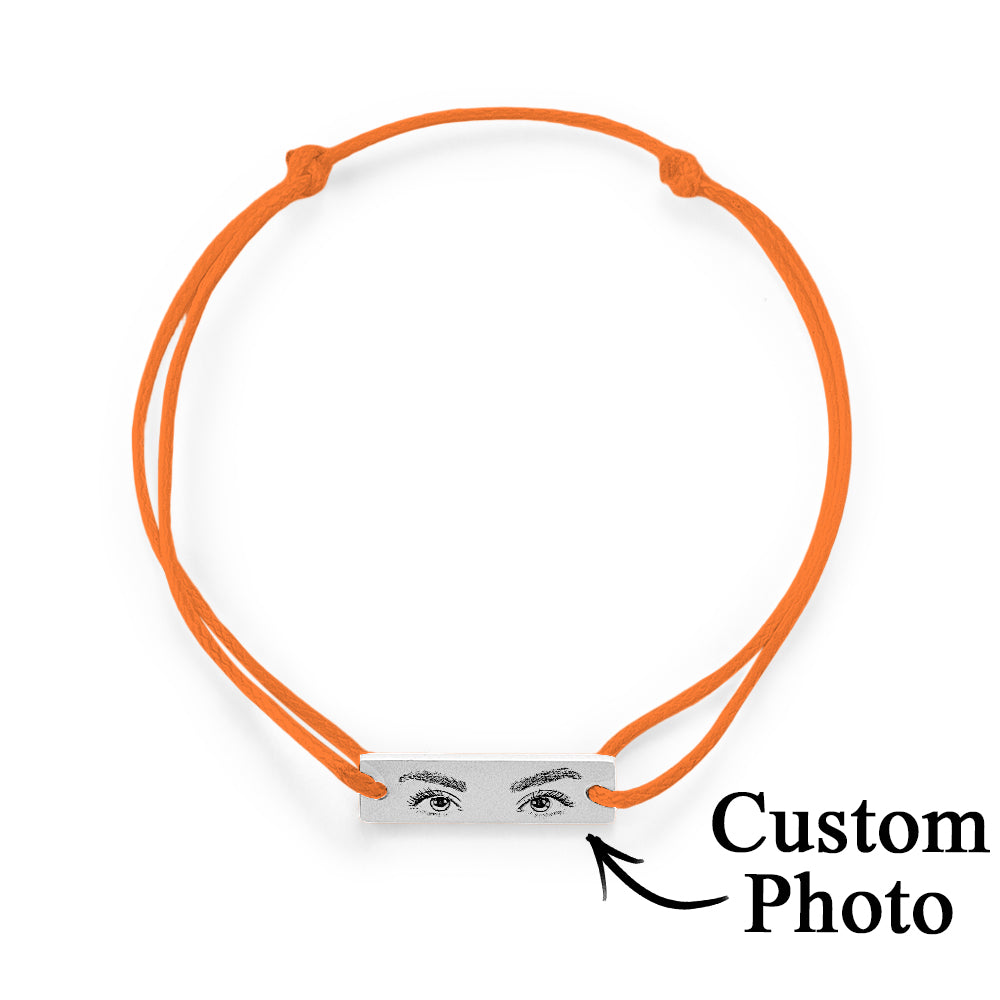 Personalised bracelet displayed in gift box with card — ideal custom engraved love or memorial present