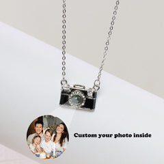 Personalised Photo Projection Necklace - Custom Camera Locket Anniversary Gift