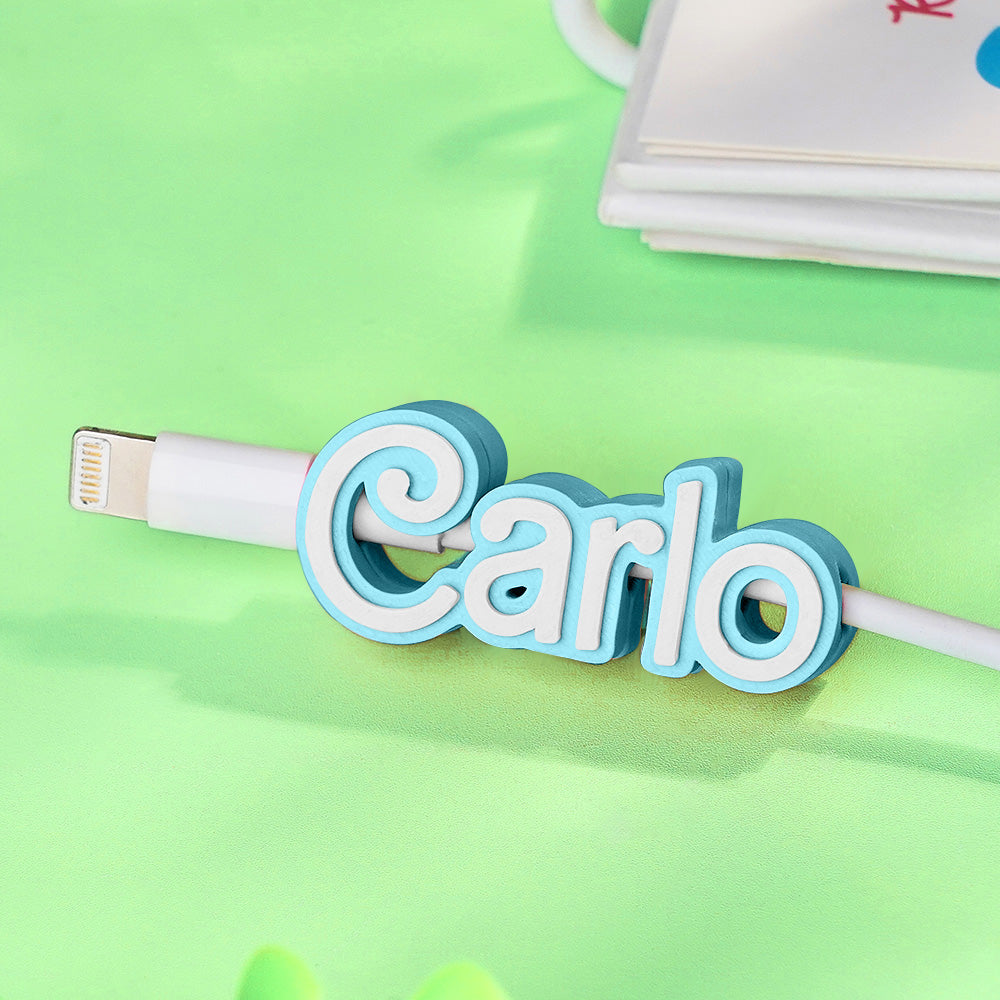 Single-cable clip wrapped around a USB charging cable to prevent tangles.