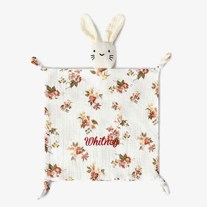 Personalized Soothe Towel Bibs Soft Sleeping Dolls with Embroidered Name Gift for Baby