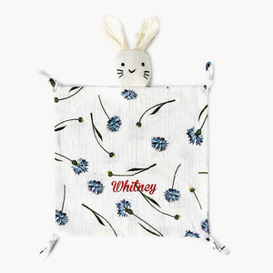 Personalized Soothe Towel Bibs Soft Sleeping Dolls with Embroidered Name Gift for Baby