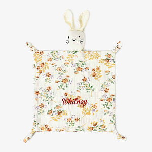 Personalized Soothe Towel Bibs Soft Sleeping Dolls with Embroidered Name Gift for Baby