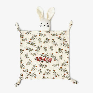 Personalized Soothe Towel Bibs Soft Sleeping Dolls with Embroidered Name Gift for Baby