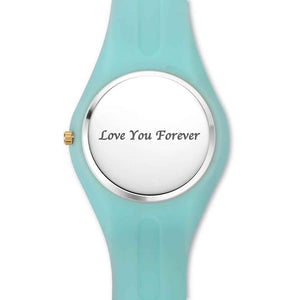 Unisex Custom Silicone Photo Watch 41mm