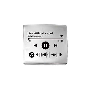 Custom Scannable Music Code Apple Watch Charm Sport Band Charm Personalized Smart Watch Jewelry Accessory