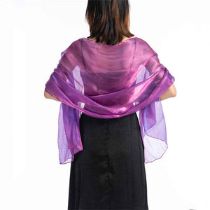 Central Chic Bridesmaid Iridescent Wrap Shawl Pashmina For Weddings Parties Brides Bridal Wear