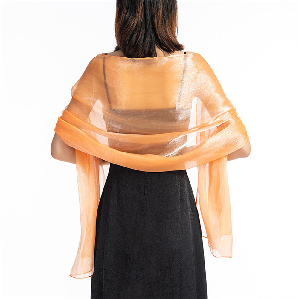 Central Chic Bridesmaid Iridescent Wrap Shawl Pashmina | Wedding Party Accessory