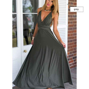 Bridesmaid Dress Infinity Dress Floor Length Convertible Dress Wedding Dress Multiway Dress Rust Dress Evening dress