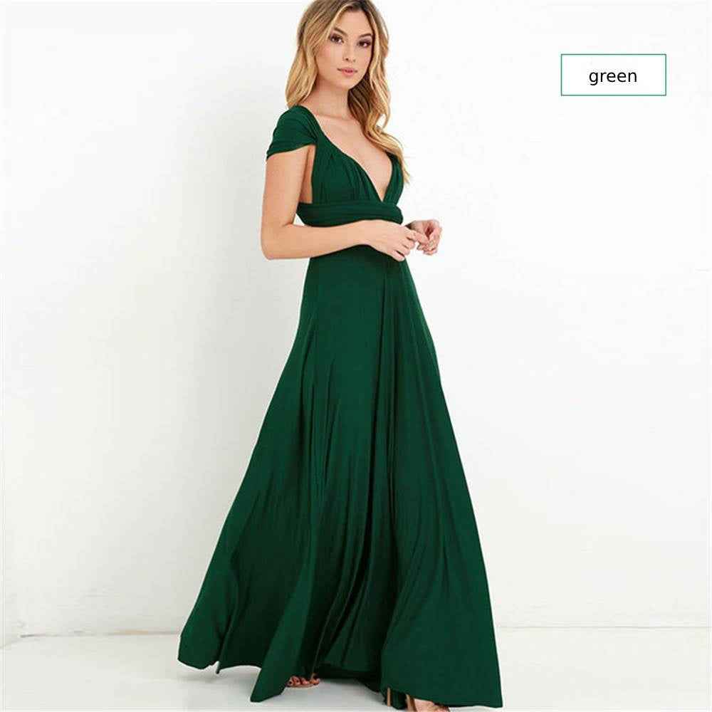 Bridesmaid Dress Infinity Dress Floor Length Convertible Dress Wedding Dress Multiway Dress Rust Dress Evening dress