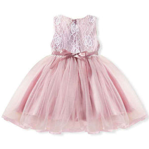 Flower Girl Dress Bridesmaid Girls Dress Sleeveless Patchwork Lace Dresses