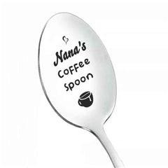 Good Morning Coffee Spoon Stainless Steel Spoon Gift for Nana
