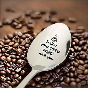 Good Morning Coffee Spoon Stainless Steel Spoon Gift for Nana