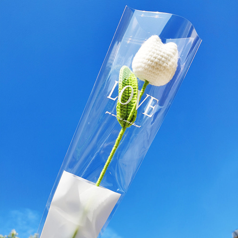 Handmade Crochet Hook Flower - 40cm Hand-Knitted Decorative Bloom for Weddings & Home