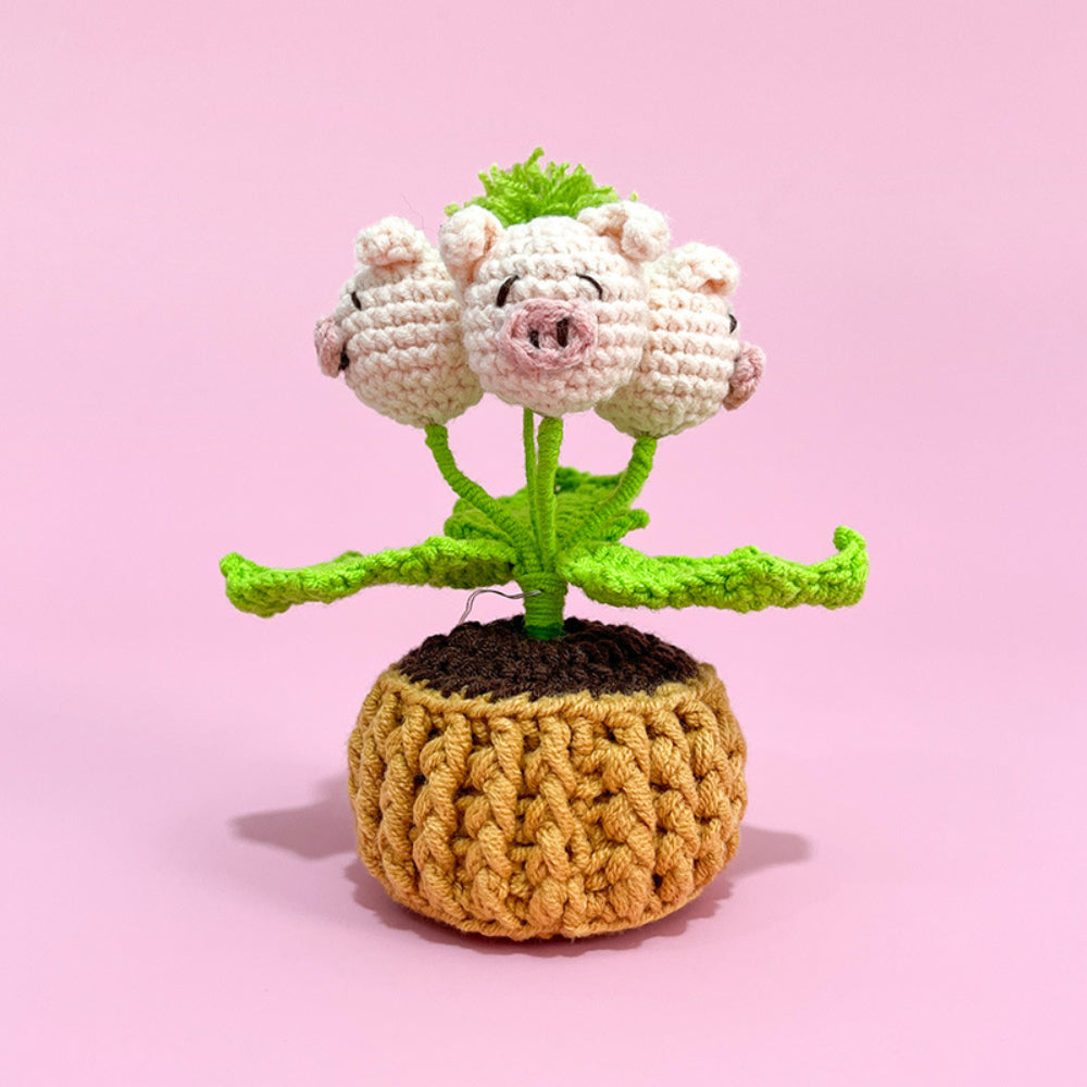 Personalised Crochet Flower Night Light - Handmade Home Decor Lamp Gift