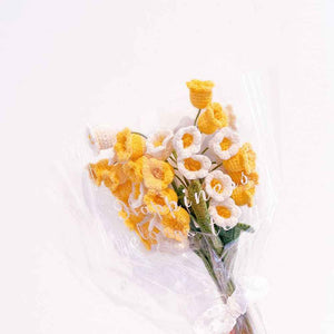 1pc Handmade Knitted Flower Bell Orchid Crochet Flower Gift for Her