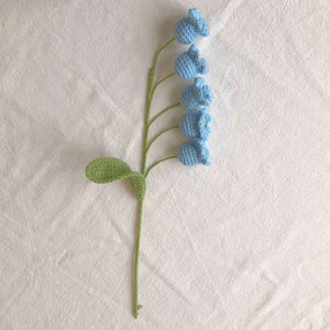 1pc Handmade Knitted Flower Bell Orchid Crochet Flower Gift for Her